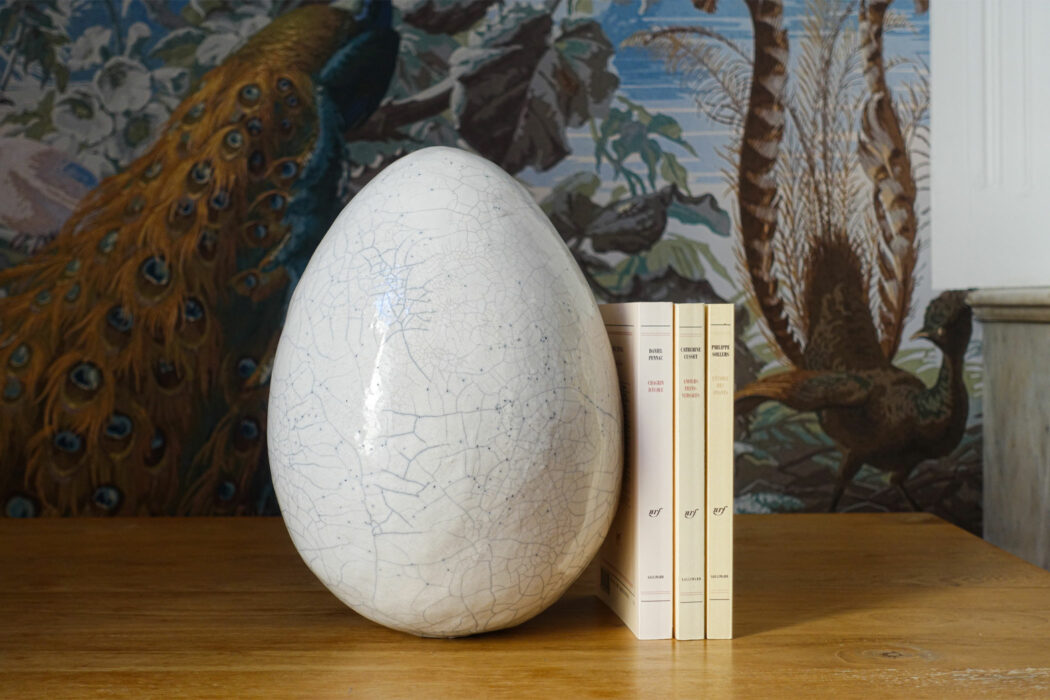 Gros œuf - Bennie - objet d’art - céramique - Raku
