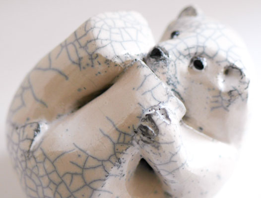 Bennie - céramique contemporaine - ours raku