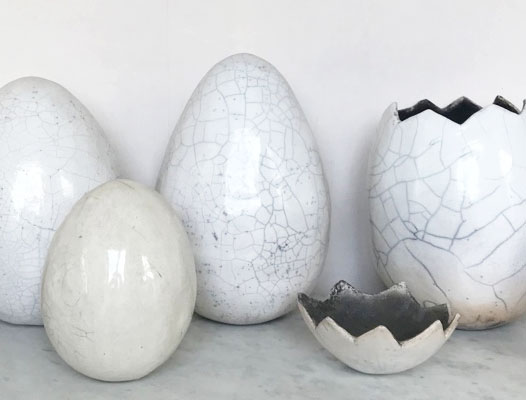 Bennie - céramique contemporaine - œufs raku