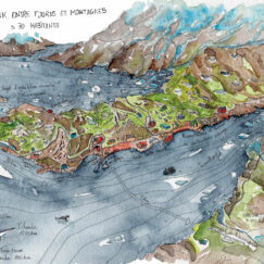 Qassiarsuk Arctique - Amandine Maria - dessin - gros plan